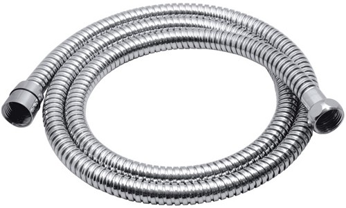 Larger image of Vado Shower 1.2 Meter spiraflex PVC coated chrome shower hose.