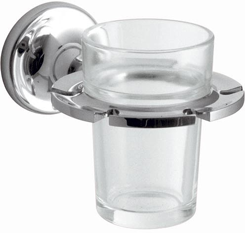 Larger image of Vado Tournament Toothbrush & Glass Tumbler Holder (Chrome).