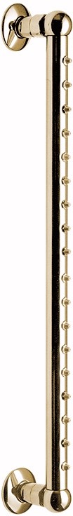 Larger image of Vado Shower 18 Jet luxury rounded rainbar in gold.