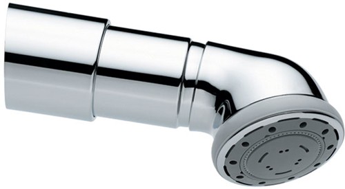 Larger image of Vado Shower Chrome Viper high pressure shower head & arm, multi function.