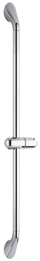 Larger image of Vado Shower 600mm Y-Class slide rail with push button control in chrome.