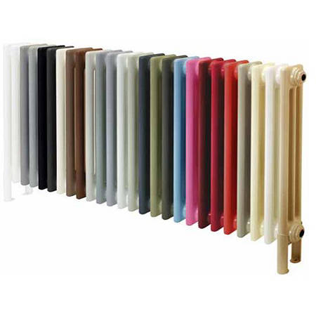 Example image of EcoHeat Hadlow Vertical Aluminium Radiator 1526x400 (Reed Green).