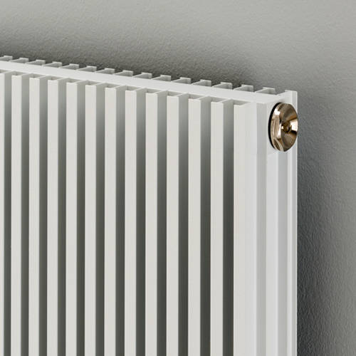 Example image of EcoHeat Hadlow Vertical Aluminium Radiator 1526x480 (White).