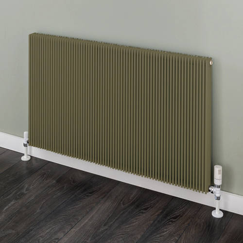 Larger image of EcoHeat Hadlow Horizontal Aluminium Radiator 526x1360 (Grey B).