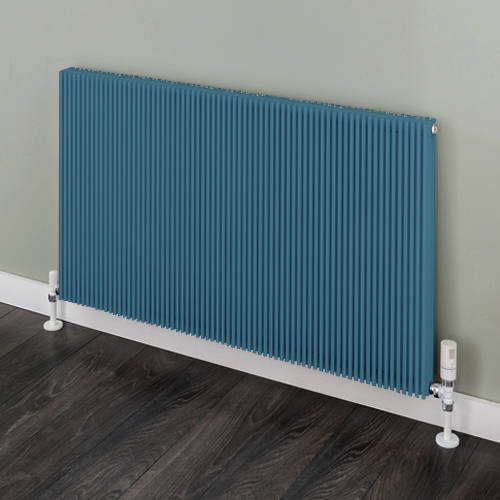 Larger image of EcoHeat Hadlow Horizontal Aluminium Radiator 626x880 (P Blue).