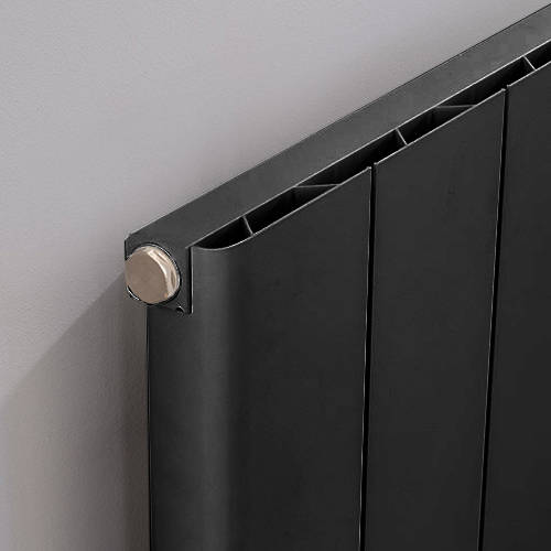 Example image of EcoHeat Radcliffe Vertical Aluminium Radiator 1500x356 (A Grey).