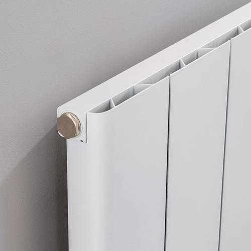 Example image of EcoHeat Radcliffe Horizontal Aluminium Radiator 500x1196 (White).