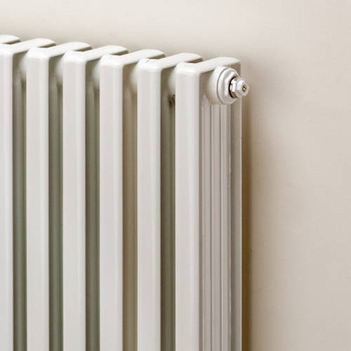 Example image of EcoHeat Woburn Vertical Aluminium Radiator 1470x420 (White).