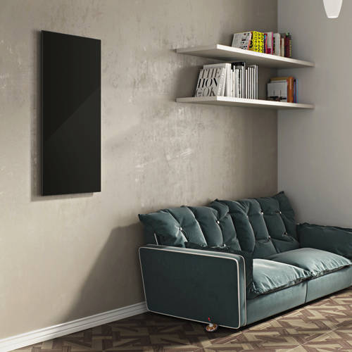 Example image of Eucotherm Infrared Radiators Black Glass Panel 600x1200mm (800w).