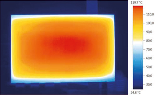 Technical image of Eucotherm Infrared Radiators Black Glass Panel 600x900mm (600w).
