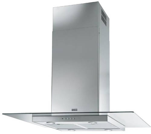 Larger image of Franke Cooker Hoods Glass Linear Island Cooker Hood (90cm, S Steel).