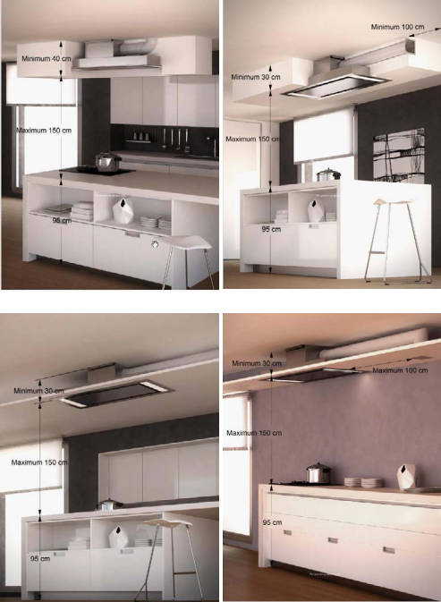 Example image of Franke Cooker Hoods Galaxy 3 Slim Ceiling  Cooker Hood (Stainless Steel).