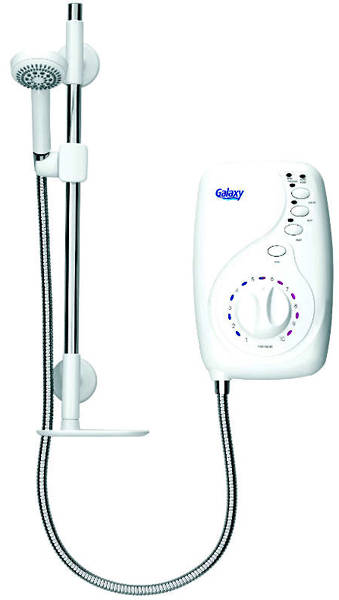 Example image of Galaxy Showers Aqua 4000SI Electric Shower 10.5kW (White & Chrome).