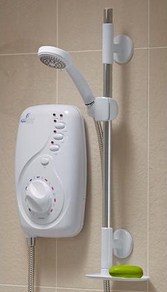Larger image of Galaxy Showers Aqua 4000SI Electric Shower 9.5kW (White & Chrome). 021298G