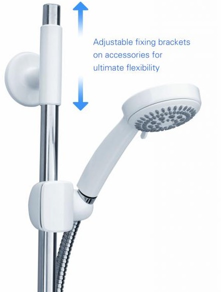Example image of Galaxy Showers Aqua 4000SI Electric Shower 9.5kW (White & Chrome). 021298G