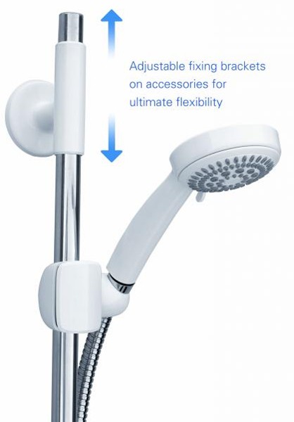 Example image of Galaxy Showers Aqua 9000 Electric Shower 8.5kW (White & Chrome).