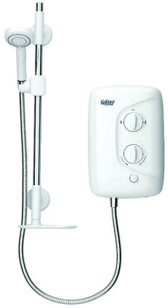 Larger image of Galaxy Showers Aqua 3000M Electric Shower 8.5kW (White & Chrome).