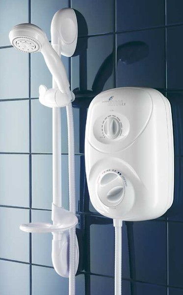 Larger image of Galaxy Showers G1000LX Manual Power Shower (White).