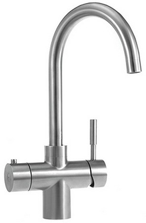 Larger image of JoYou Aqualogic 3 In 1 Boiling Water Kettle Kitchen Tap (Stainless Steel).