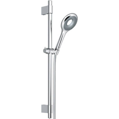 Larger image of Grohe Rainshower Icon Slide Rail Kit, Water Saving Shower Handset & Hose.