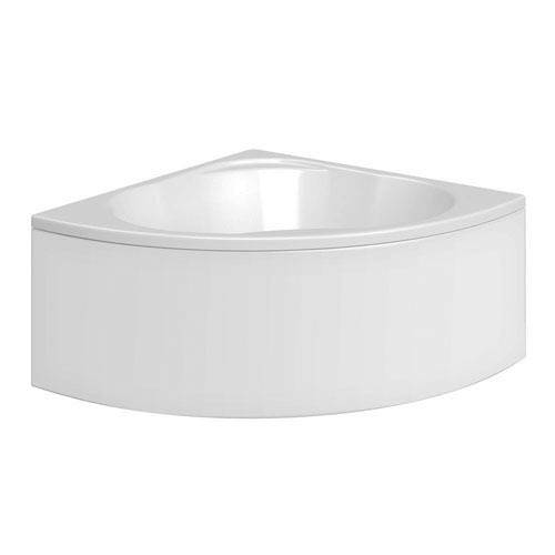 Example image of Hydracast Laguna Corner Whirlpool Bath With 8 Jets & Panel, 1350x1350mm.
