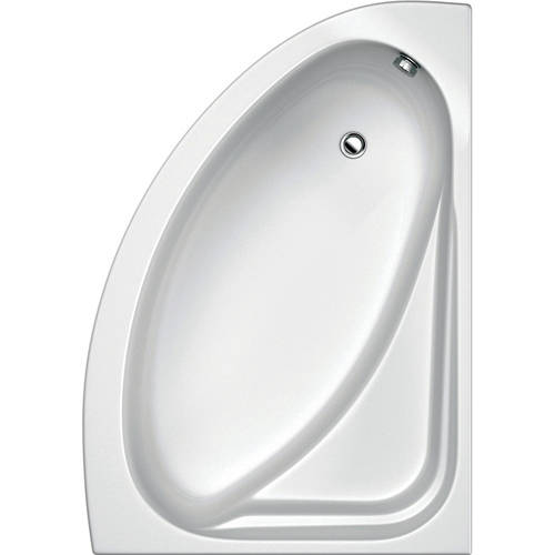 Larger image of Hydracast Orlando RH Corner Bath & Panel, 1500x1040mm.