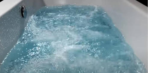 Example image of Hydracast Solarna Double Ended Whirlpool Bath With 8 Jets (1700x700mm).