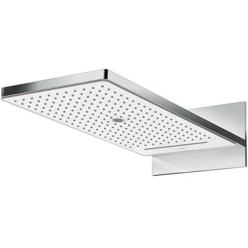 Hansgrohe White Rainmaker Select 580 3 Jet Shower Head ( & Chrome).