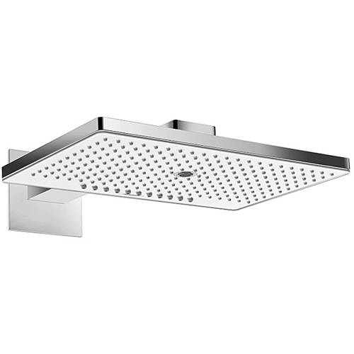 Hansgrohe White Rainmaker 3 Jet Shower Head (460Mm, & Chrome).