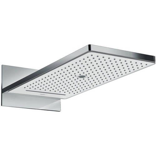 Hansgrohe White Rainmaker Select 3 Jet Eco Shower Head ( & Chrome).