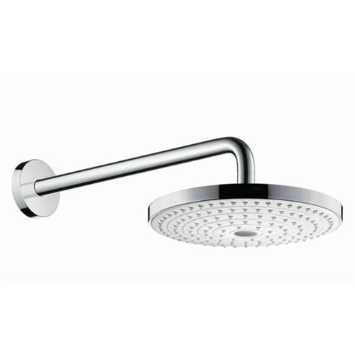 Hansgrohe White Raindance S 240 2 Jet Shower Head (240Mm, & Chrome).