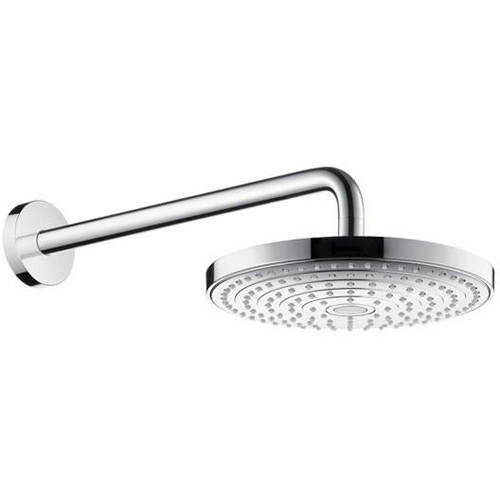 Hansgrohe Raindance Select S 240 2 Jet Ecosmart Shower Head & Wall Arm.