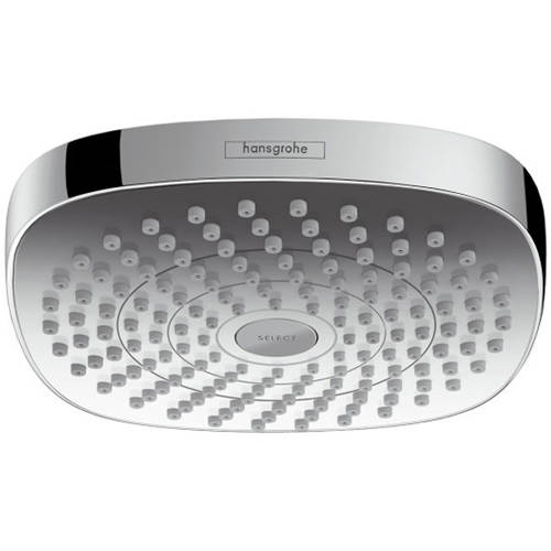 Hansgrohe Croma Select E 180 2 Jet Shower Head (180X180mm, Chrome).