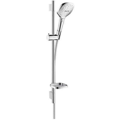 Hansgrohe Raindance Select E 120 3 Jet Shower & Unica's Slide Rail (650Mm).