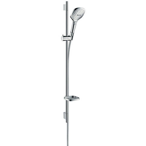Hansgrohe Raindance Select E 120 3 Jet Shower & Unica's Slide Rail (900Mm).