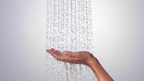 Example image of Hansgrohe Raindance Shower Panel (Satin Chrome).