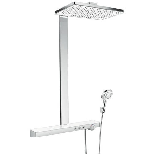 Hansgrohe White Rainmaker Select 460 2 Jet Ecosmart Shower ( & Chrome).