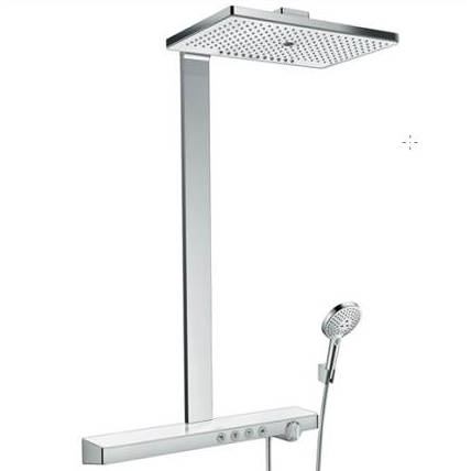 Hansgrohe White Rainmaker Select 460 3 Jet Ecosmart Shower ( & Chrome).