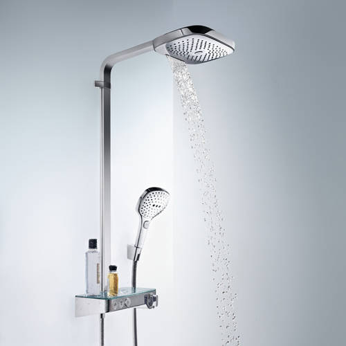 Hansgrohe Raindance Select E 300 3 Jet St Showerpipe Pack (Chrome).