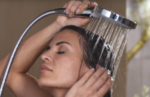 Example image of Hansgrohe Croma Select S 180 2 Jet Showerpipe Pack With EcoSmart.