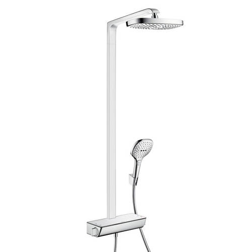 Hansgrohe Raindance Select E 300 2 Jet Ecosmart Showerpipe Pack (Chrome).