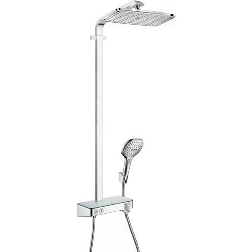 Hansgrohe Raindance Select E 360 1 Jet Showerpipe Pack (Chrome).