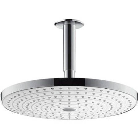 Hansgrohe White Raindance S 300 2 Jet Shower Head & Arm ( & Chrome).