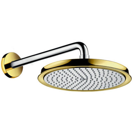 Hansgrohe Gold Raindance Classic 240 Shower Head & Arm ( & Chrome).