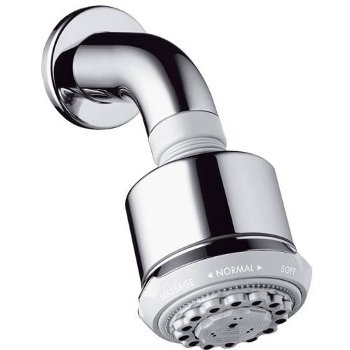 Hansgrohe Clubmaster 3 Jet Shower Head & Wall Arm (85Mm, Chrome).