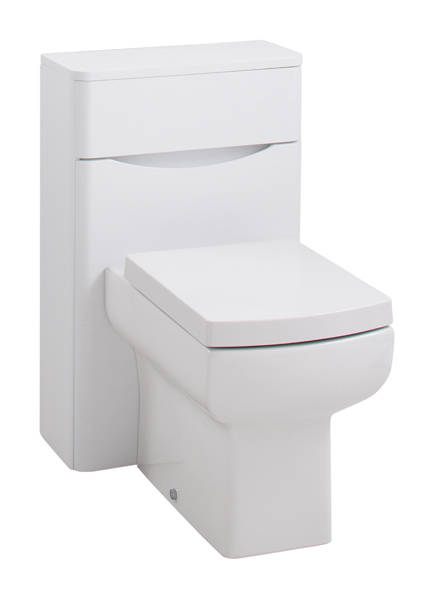 Example image of Italia Furniture WC Unit 500mm (White Ash).