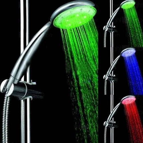 Example image of Hydra LED Shower Handset With LED lights (Chrome).