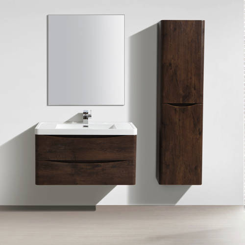 Larger image of Italia Furniture Bali Bathroom Furniture Pack 01 (Chestnut).