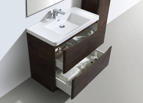 Example image of Italia Furniture Bali Bathroom Furniture Pack 02 (Chestnut).