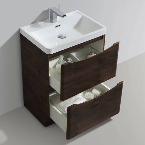 Example image of Italia Furniture Bali Bathroom Furniture Pack 04 (Chestnut).